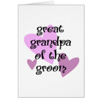 Great Grandpa of the Groom cards