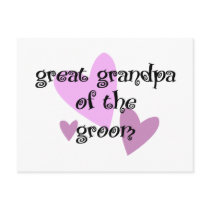 Great Grandpa of the Groom postcards
