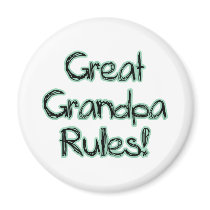 Great Grandpa Rules magnets