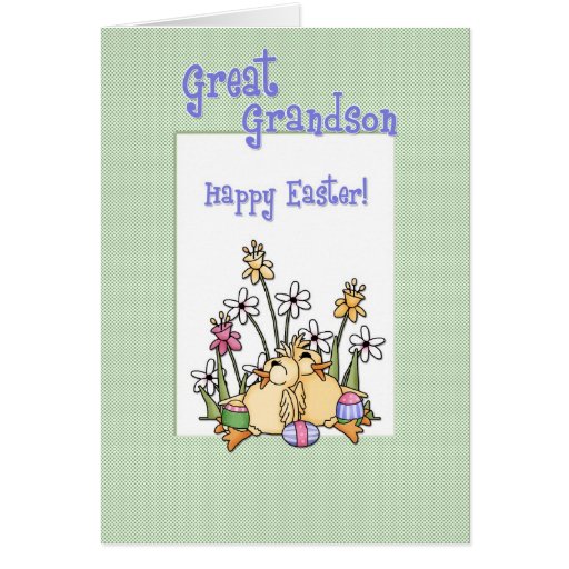 Great Grandson Easter Card Zazzle