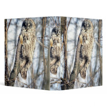 Great Gray Owl - Creamy Brown Watcher Binders