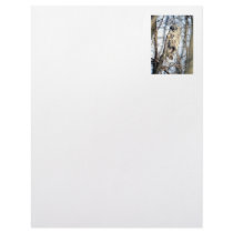 Great Gray Owl - Creamy Brown Watcher Personalized Letterhead