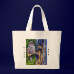 Great Gray Owl Green Tote Bag
