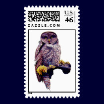 Great Gray Owl Postage Stamp