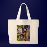 Great Gray Owl Tote Bag bags