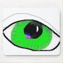 Great Green eye mousepads