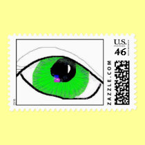 Great Green eye postage