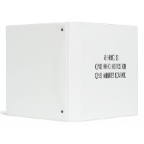 Great, "Hero Quote" 3 Ring Binders