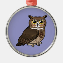 Great Horned Owl Christmas Ornament