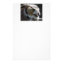 Great Horned Owl Customized Stationery
