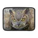 Great Horned Owl Following Eyes Sleeves For MacBook Air
