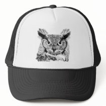 Great Horned Owl Mesh Hats