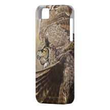 Great Horned Owl iPhone 5 Case Brown