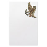 Great Horned Owl, John Audubon Stationery