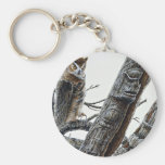 Great horned owl key chain