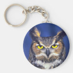 Great horned owl keychains