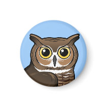 Great Horned Owl magnets