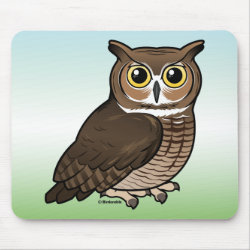 Great Horned Owl Mousepad