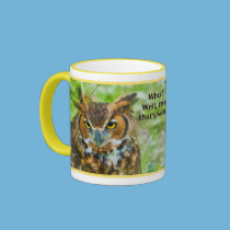 Great Horned Owl Mug mugs