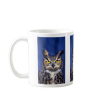 Great horned owl coffee mug