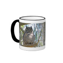 Great Horned Owl Coffee Mugs