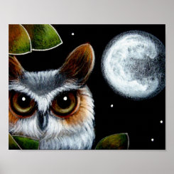 GREAT HORNED OWL Poster print