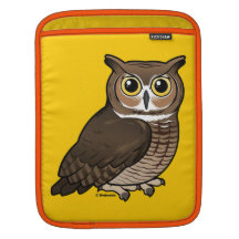 Great Horned Owl Sleeve For iPads
