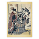 Great house cleaning by Kitagawa,Utamaro cards