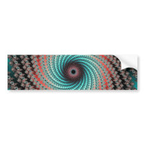 Great Hypnotic Swirl - fractal design Bumper Sticker