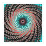 Great Hypnotic Swirl - fractal design Stretched Canvas Print