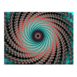 Great Hypnotic Swirl - fractal design Postcards
