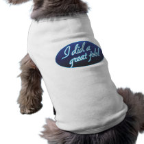 Great Job Me Doggie Ribbed Tank Top pet clothing