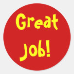 Great Job! Round Sticker