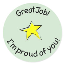 great job sticker for kids
