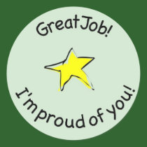 great job sticker for kids