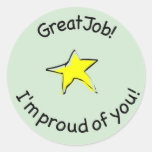 great job sticker for kids