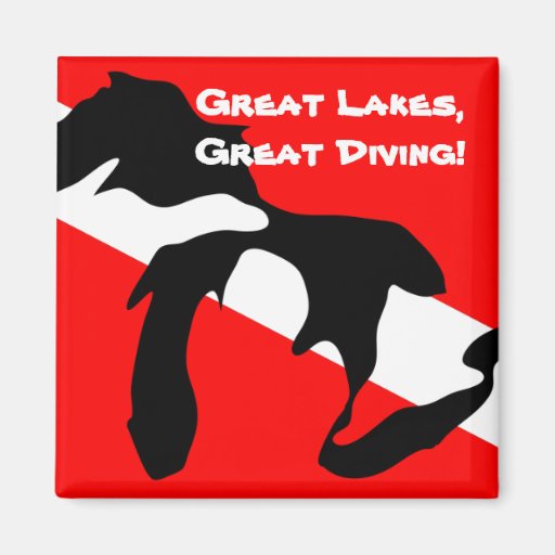 Great Lakes, Great Diving! Magnet