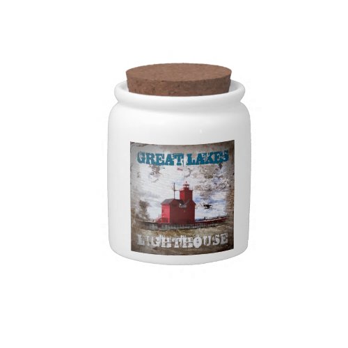 Great Lakes Lighthouse candyjar