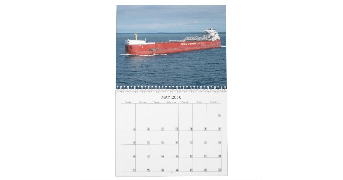 Great Lakes Ships Calendar Zazzle
