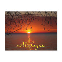 Great Lakes Sunset by Bobby Mikul Post Cards