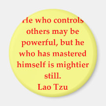 great Lao Tzu Quote Fridge Magnets