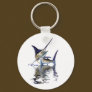 Great marlin with reflection in water