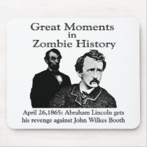 Great Moments in Zombie History Mouse Pads