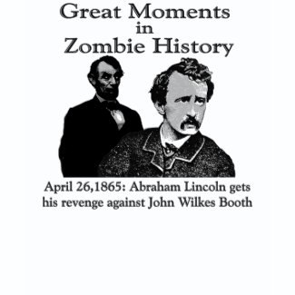 Great Moments in Zombie History T-shirt shirt
