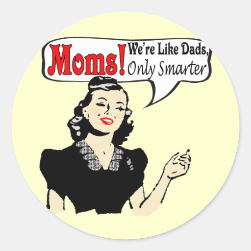 Great Mothers Day Gifts Round Stickers