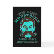 Great Moustache Greeting Cards