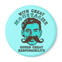 Great Moustache magnets by jamierushad Great Moustache magnets