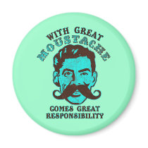 Great Moustache magnets by jamierushad Great Moustache magnets