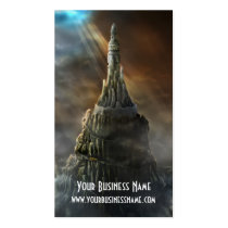 castle, best selling, bestseller, surreal, mysterious, trendy, digital art, unique, real estate, great tower, special, modern, graphic, designers, business card, profile card, houk, construction, architect, realtor, Business Card with custom graphic design