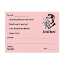 Great News! Olde Tyme Pink postcards by Regella Great News! Olde Tyme Pink postcards